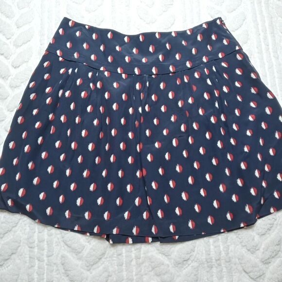 Madewell Silk Skyline Skirt in ikat Dot - Picture 4 of 8